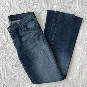 Rock & Republic Kasandra Bootcut Jeans Red Embroidered Pocket 28